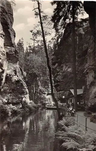 Hinterhermsdorf (Sächs. Schweiz) Bootstation a.d. oberen Schleuse ngl 154.296