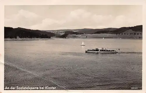 An der Saaletalsperre bei Kloster mit Fähre gl1942 154.322