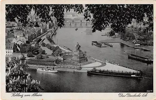 Koblenz am Rhein Das Deutsche Eck feldpgl1943 154.003