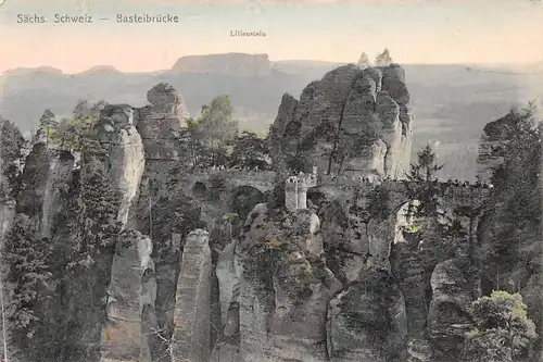 Sächs. Schweiz - Basteibrücke Lilienstein ngl 154.344