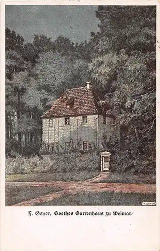 Weimar Goethes Gartenhaus nach Gemälde gl19? 154.008