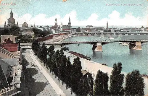 Dresden - Blick vom Terrassenufer gl1907 154.360