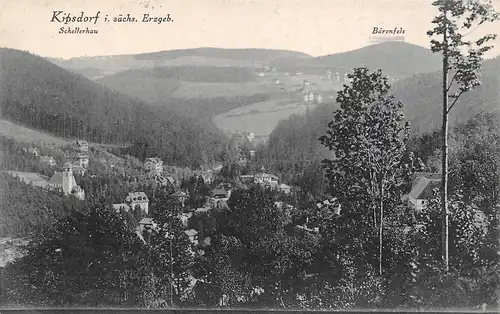 Kipsdorf im sächs. Erzgebirge Schellerhau und Bärenfels gl1928 154.372