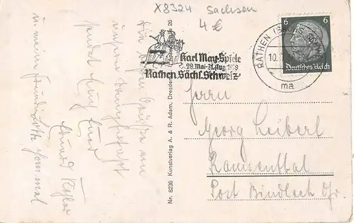 Sächsische Schweiz - Schwedenlöcher beim Kurort Rathen gl1938 154.378