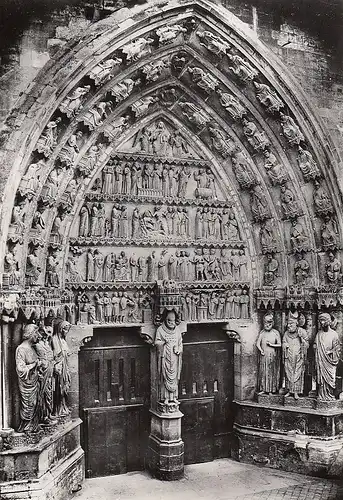 Reims (Marne) La Cathédrale Notre-Dame, Croisillon Nord, Portail de St-Sixte ngl D8263