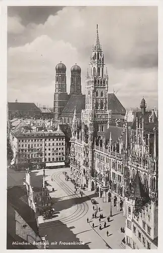 München Rathaus mit Frauenkirche gl1951 D9413