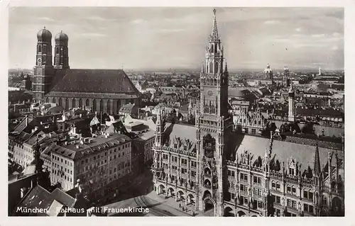 München - Rathaus mit Frauenkirche gl1939 154.782