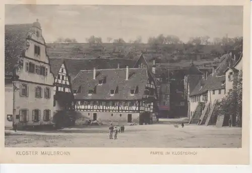 Maulbronn Partie im Klosterhof gl1910 223.778