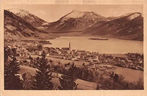 Schliersee mit Jägerkamp und Brecherspitze gl1923 154.695