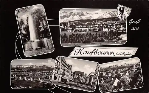 Kaufbeuren im Allgäu Mehrbildkarte gl1963 154.706