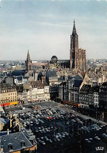 Elsass Strasbourg (Bas Rhin) Place Kléber et Cathédrale gl1961 156.936