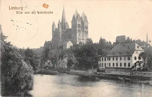 Limburg a.d.Lahn Blick von der Lahnbrücke feldpgl1916 153.870