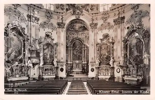 Kloster Ettal - Inneres der Kirche gl1942 154.599