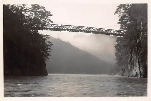 Japan Fluß Tenrygawa mit Hängebrücke 160.068