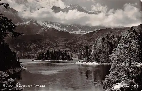 Eibsee mit Zugspitze gl1952 154.830