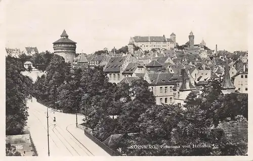 Nürnberg - Panorama vom Hallertor gl1931 154.991