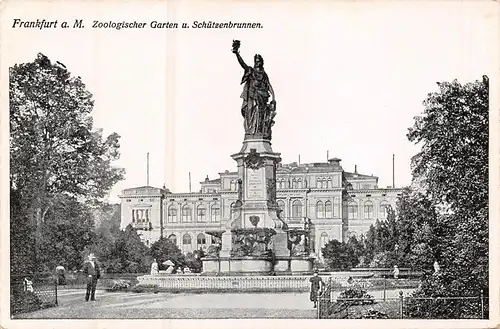 Frankfurt a.M. Zoologischer Garten und Schützenbrunnen ngl 160.015