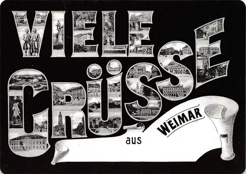 Weimar mit Bildern aus vergangenen Tagen ngl 157.931