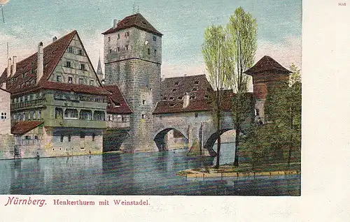 Nürnberg, Henkerthurm mit Weinstadel ngl E0543