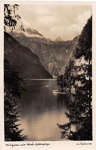 Königssee mit Schönfeldspitze gl1937 155.043