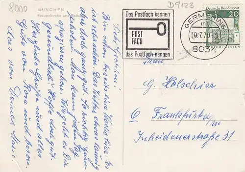 München, Frauenkirche und Rathaus gl1970 D9123