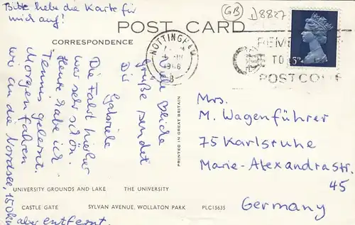 Nottingham, University Grounds ... gl1968 D8827