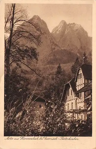 Hammersbach bei Garmisch-Partenkirchen - Partie aus dem Dorf ngl 154.750