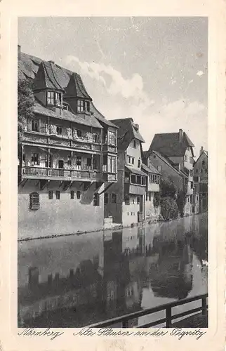 Nürnberg - Alte Häuser an der Pegnitz ngl 154.759