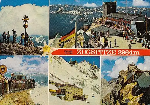 Zugspitze, Mehrbildkarte gl1977 D9165