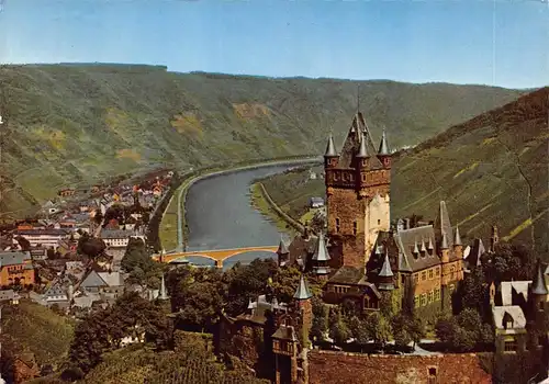Cochem an der Mosel mit Burg glca.1965 160.825