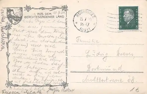 Berchtesgaden mit Watzmann und Schönfeldspitze gl1930 155.139