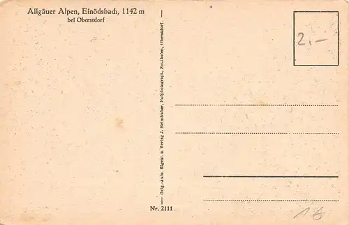 Einödsbach bei Oberstdorf Allgäu ngl 154.887