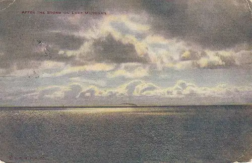 After the storm on Lake Michigan glum 1920? D9258