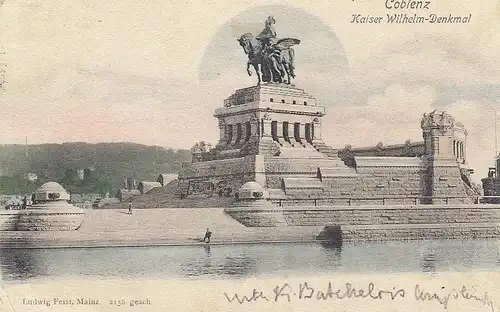 Coblenz, Kaiser Wilhelm-Denkmal gl1903? D8910