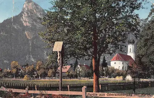 Oberammergau - Partie mit dem Kofel gl1910 154.930