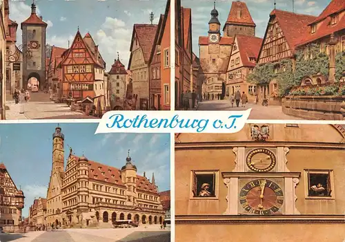 Rothenburg o.T. Markusturm Plönlein Rathaus Meistertrunk ngl 155.403