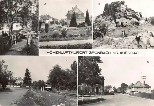 Grünbach (Kreis Auerbach) Teilansichten glca.1980 160.961