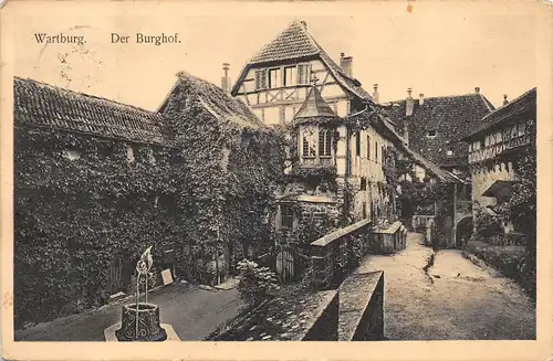 Eisenach - Wartburg Der Burghof gl1912 158.170