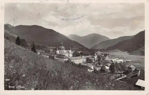 Ettal - Schloß Linderhof Totalansicht gl1929 154.569