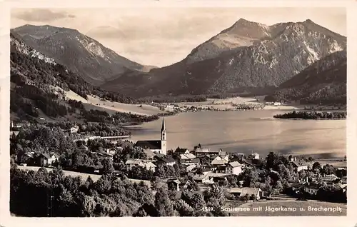 Schliersee mit Jägerkamp und Brecherspitze gl1935 155.030