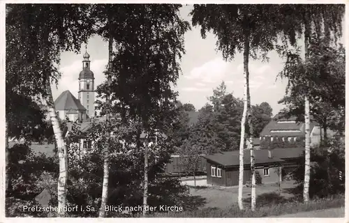 Pretzschendorf i. Sa. Blick nach der Kirche gl1939 156.085