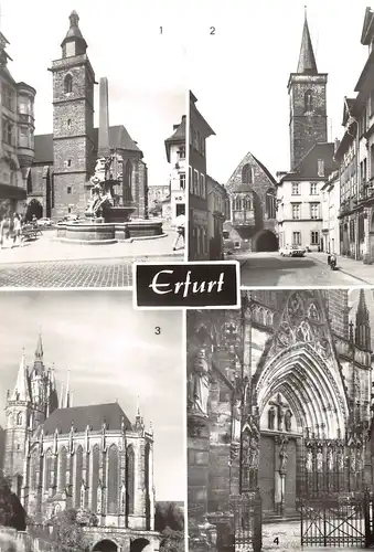 Erfurt Dom Angerbrunnen an der Wigbertikirche St. Ägidienkirche ngl 154.196