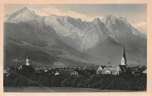 Garmisch mit Alpspitze, Waxenstein und Zugspitze ngl 155.181