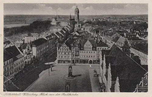 Lutherstadt Wittenberg, Blick von der Stadtkirche ngl D8863