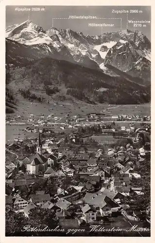 Partenkirchen gegen Wetterstein-Massiv gl1936 155.198