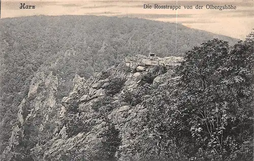 Bodetal Die Roßtrappe von der Olbergshöhe ngl 158.267