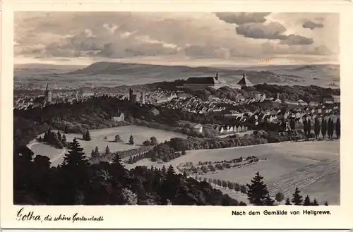 Gotha Panorama nach dem Gemälde von Hellgrewe ngl 156.277