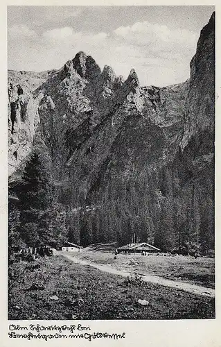 Scharitzkehl-Alm bei Berchtesgaden mit Göllkessel feldpgl1940 E0951