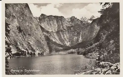 Königssee - Obersee mit Teufelshörner ngl E0178