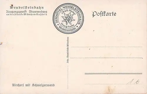 Wendelsteinbahn Kirchlein mit Schweigerwand ngl 154.736